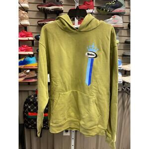 Juice Los Angeles Olive Green Hoodie Streetwear Graphic Pullover Men's Large